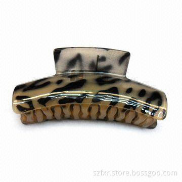 Fashionable Hair Claw with Leopard Printings, Available in Various Colors and Designs